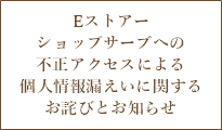 Eストアー ショップサーブへの不正アクセスによる個人情報漏えいに関するお詫びとお知らせ